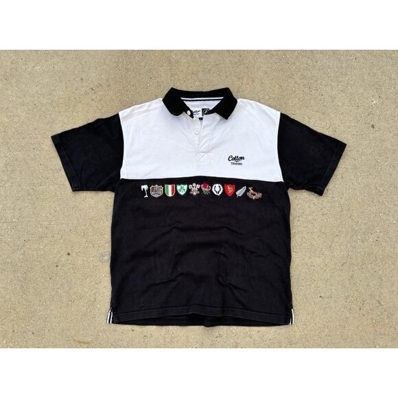 Vintage 90’s Cotton Traders Rugby Polo Shirt - Picture 1 of 5